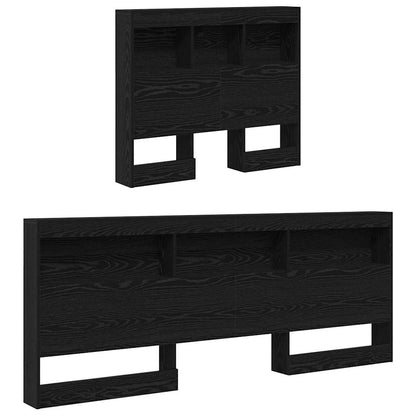 Testata contenitore Rovere Nero 90 cm Legno multistrato