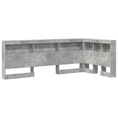 Testata contenitore Grigio cemento 90 cm Legno multistrato