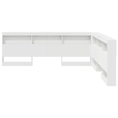 Testata contenitore Bianco 200 cm Legno multistrato