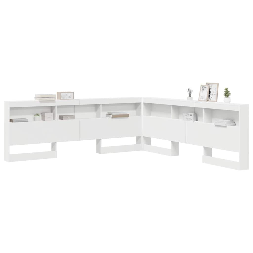 Testata contenitore Bianco 200 cm Legno multistrato