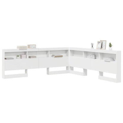 Testata contenitore Bianco 200 cm Legno multistrato