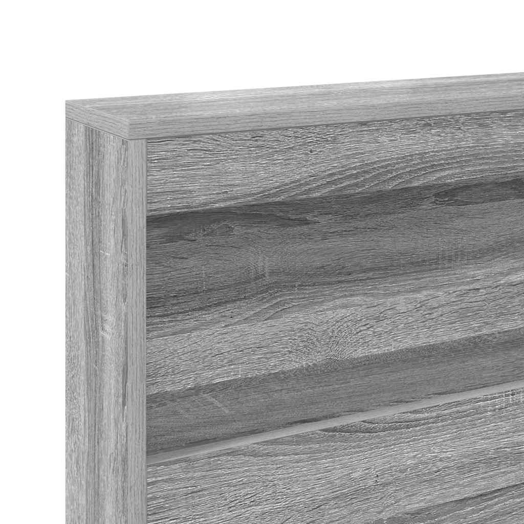 Testata contenitore Grigio Sonoma 200 cm Legno multistrato