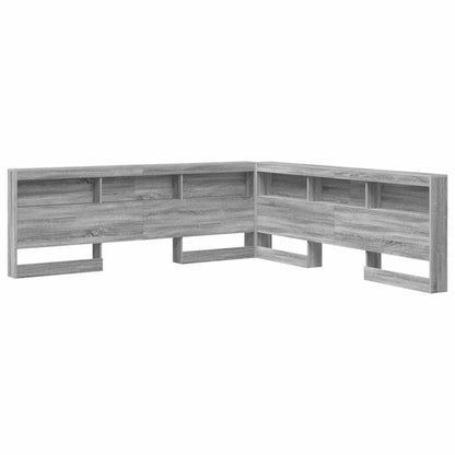 Testata contenitore Grigio Sonoma 200 cm Legno multistrato