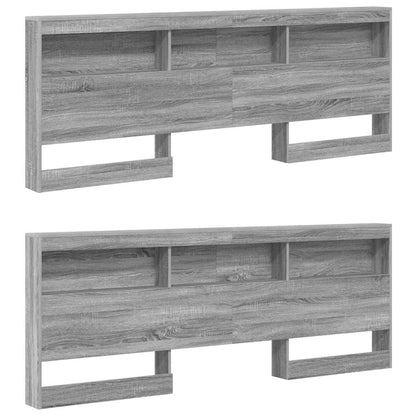 Testata contenitore Grigio Sonoma 200 cm Legno multistrato