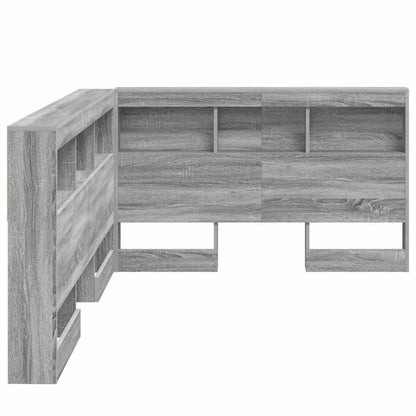 Testata contenitore Grigio Sonoma 120 cm Legno multistrato