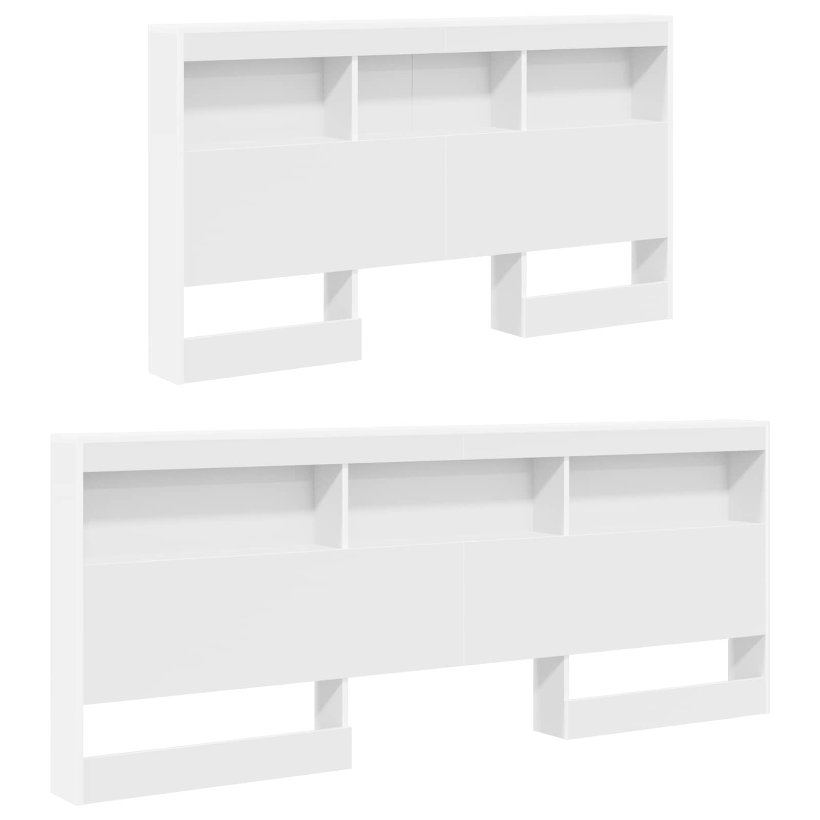 Testata contenitore Bianco 140 cm Legno multistrato | homemem39