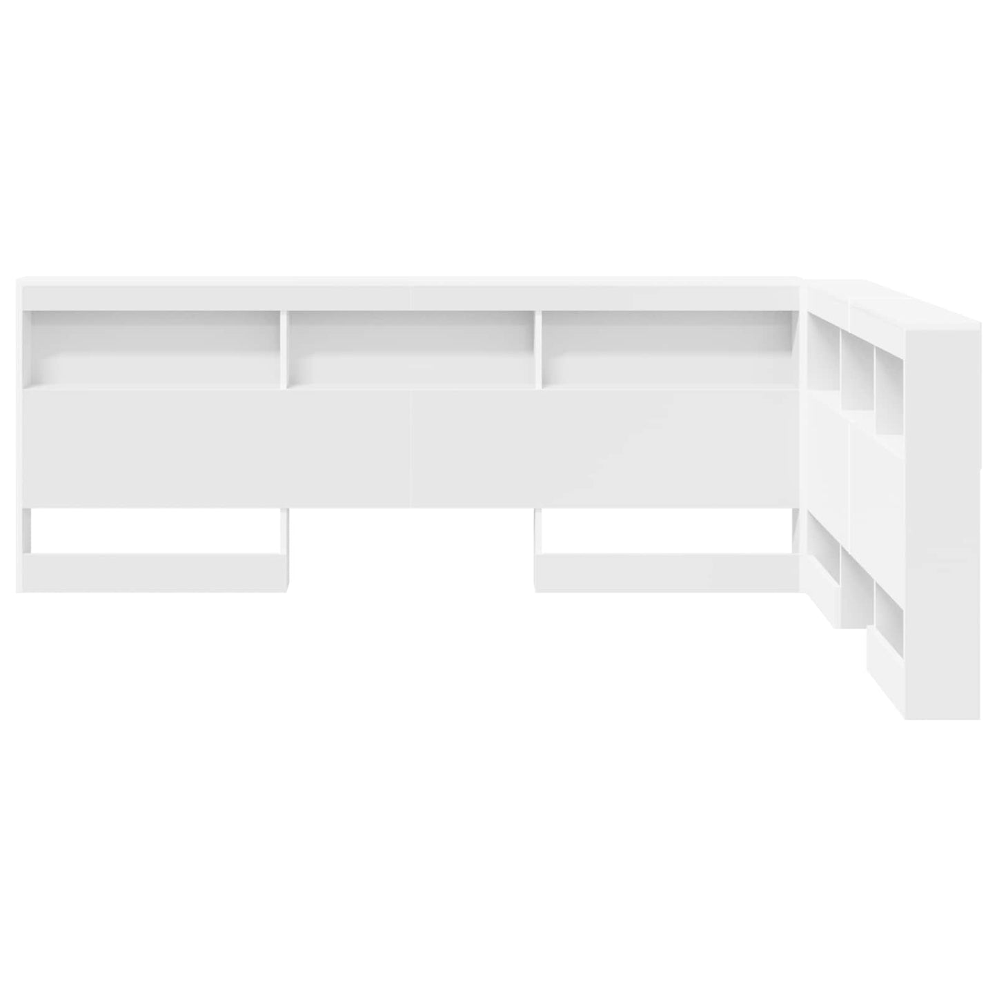 Testata contenitore Bianco 140 cm Legno multistrato | homemem39