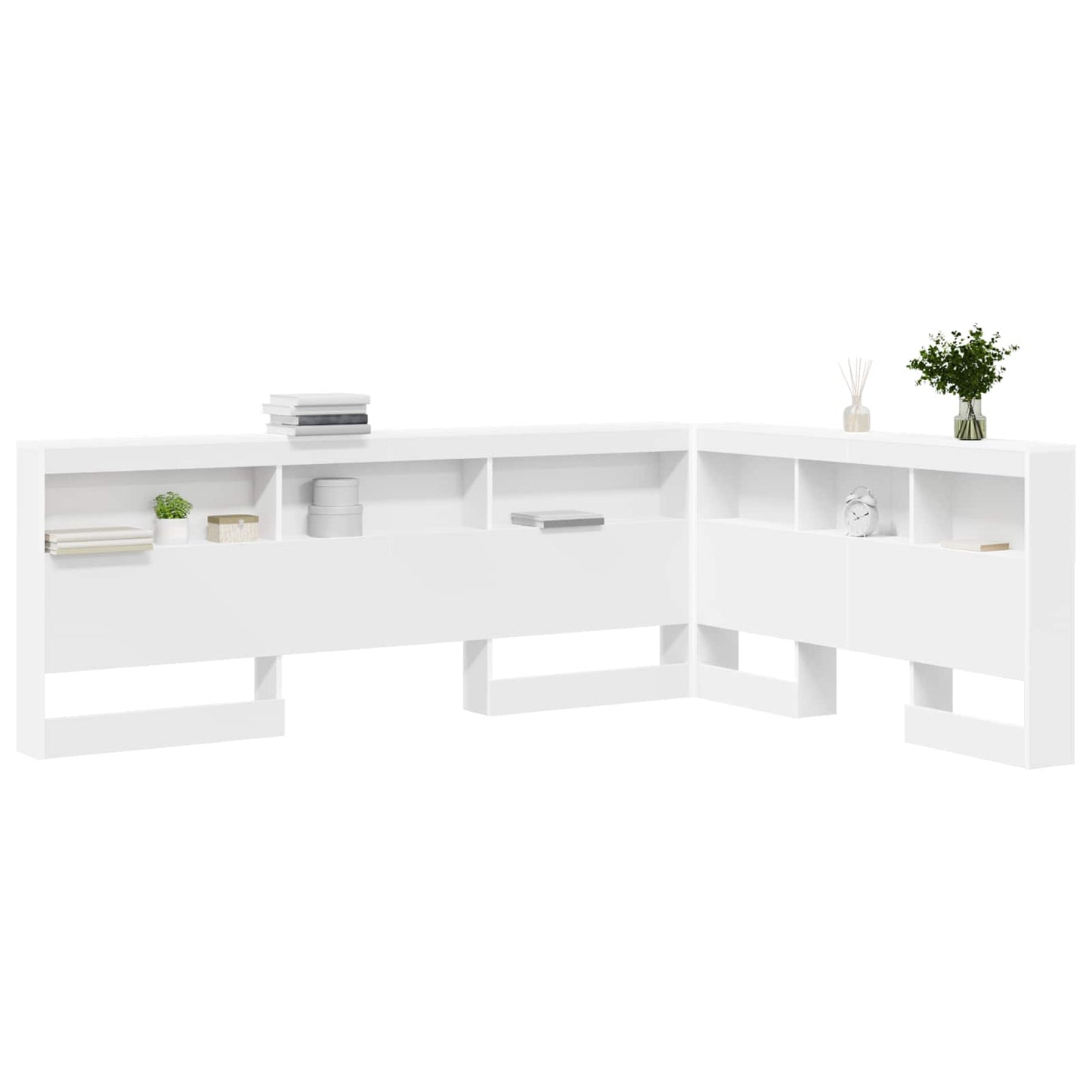 Testata contenitore Bianco 140 cm Legno multistrato | homemem39