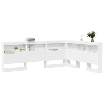 Testata contenitore Bianco 140 cm Legno multistrato | homemem39