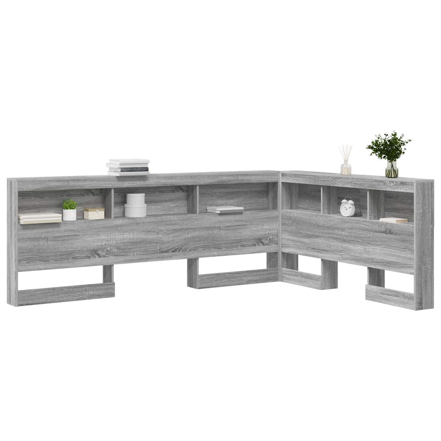 Testata contenitore Grigio Sonoma 150 cm Legno multistrato