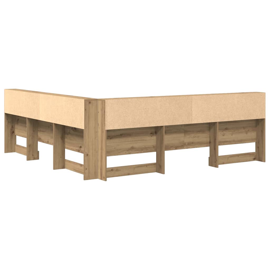 Testata contenitore Rovere artigianale 180 cm Legno multistrato