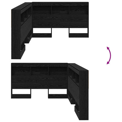 Testata contenitore Rovere Nero 120 cm Legno multistrato
