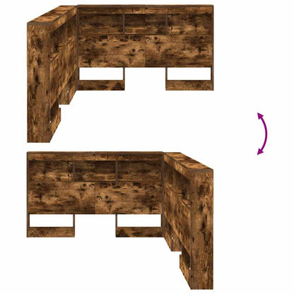 Testata contenitore Rovere fumé 120 cm Legno multistrato