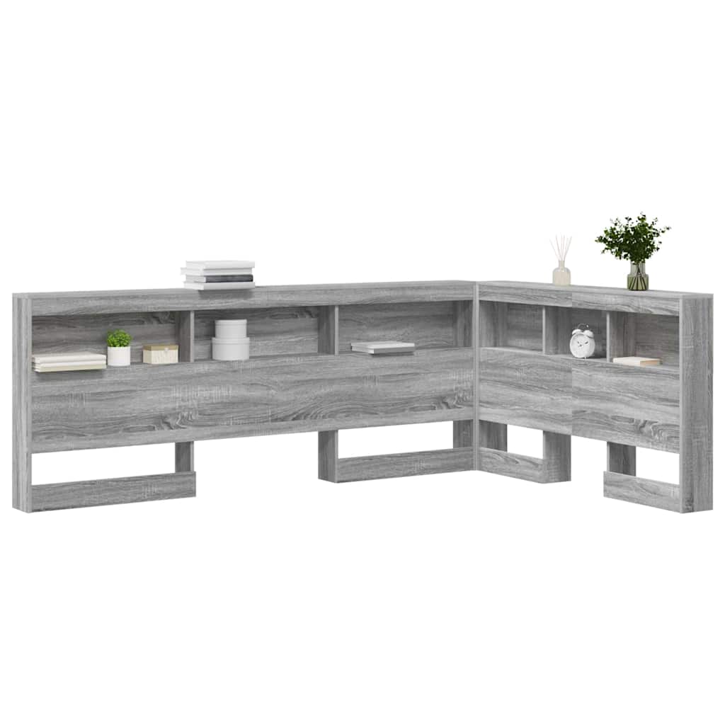 Testata contenitore Grigio Sonoma 120 cm Legno multistrato