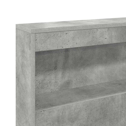 Testata contenitore Grigio cemento 140 cm Legno multistrato