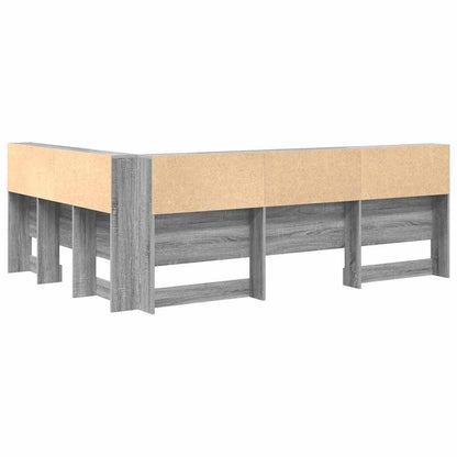 Testata contenitore Grigio Sonoma 140 cm Legno multistrato