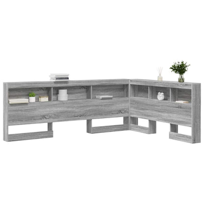 Testata contenitore Grigio Sonoma 135 cm Legno multistrato