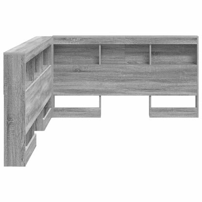 Testata contenitore Grigio Sonoma 135 cm Legno multistrato