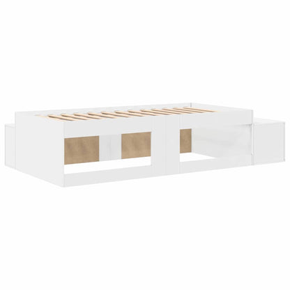 Struttura letto con contenitore Bianco 234 x 103 x 53.5 cm - homemem39