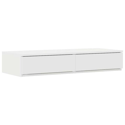 Struttura letto con contenitore Bianco 80 cm Legno multistrato