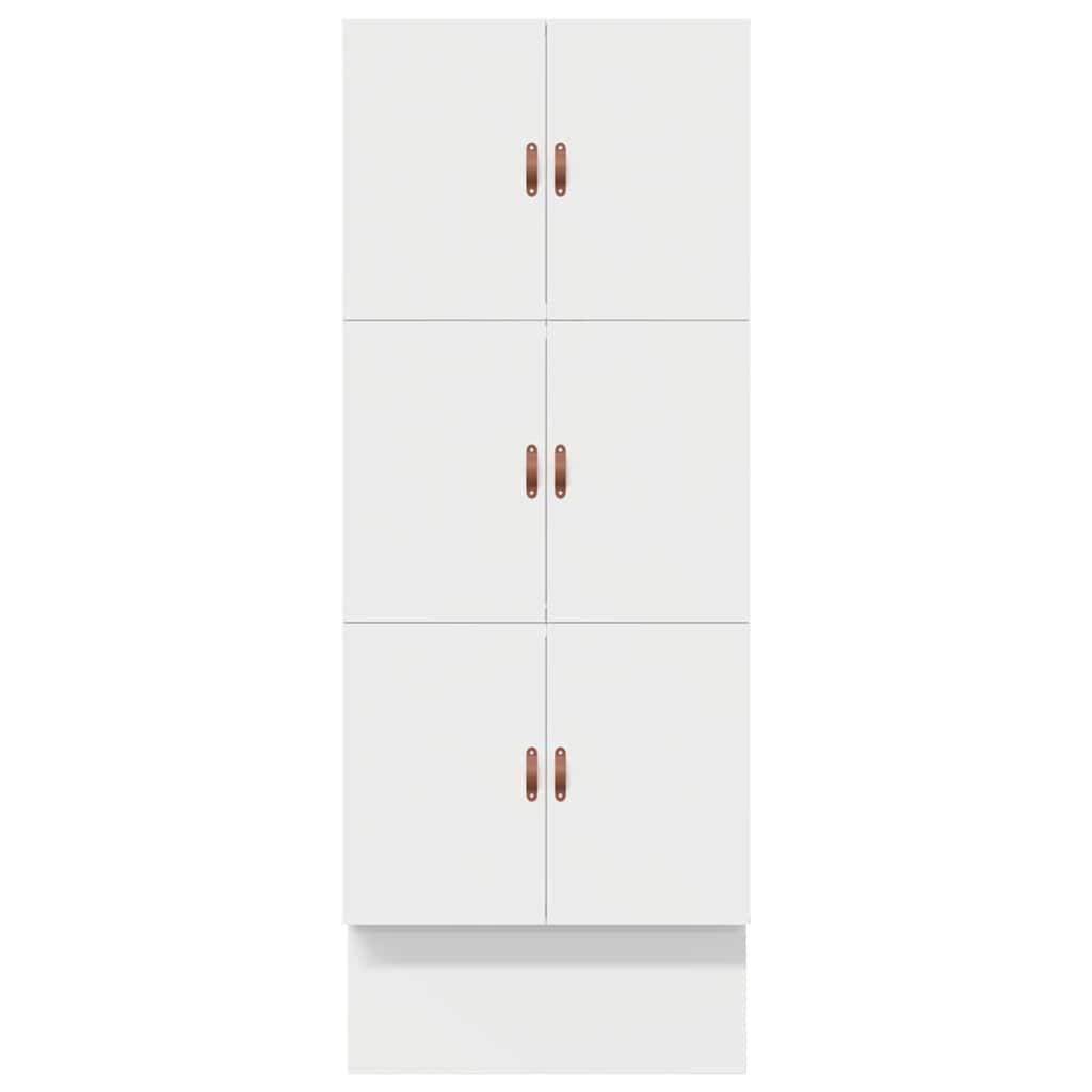 Struttura letto con contenitore Bianco 80 cm Legno multistrato