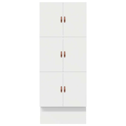 Struttura letto con contenitore Bianco 80 cm Legno multistrato