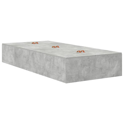 Struttura letto con contenitore Grigio cemento 80 cm | homemem39