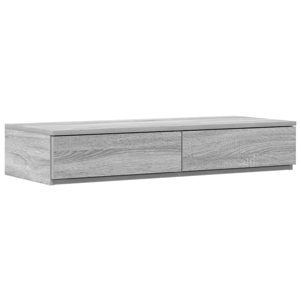 Struttura letto con contenitore Grigio Sonoma 80 cm | homemem39