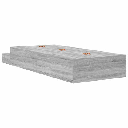 Struttura letto con contenitore Grigio Sonoma 80 cm | homemem39