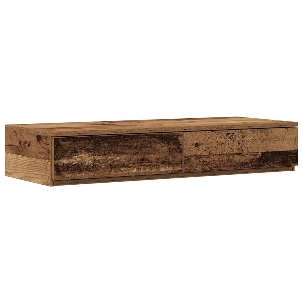 Struttura letto con contenitore Legno vecchio 80 cm | homemem39