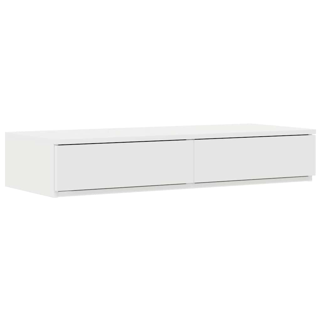 Struttura letto con contenitore Bianco 236.5 x 90 x 31.5 cm - homemem39
