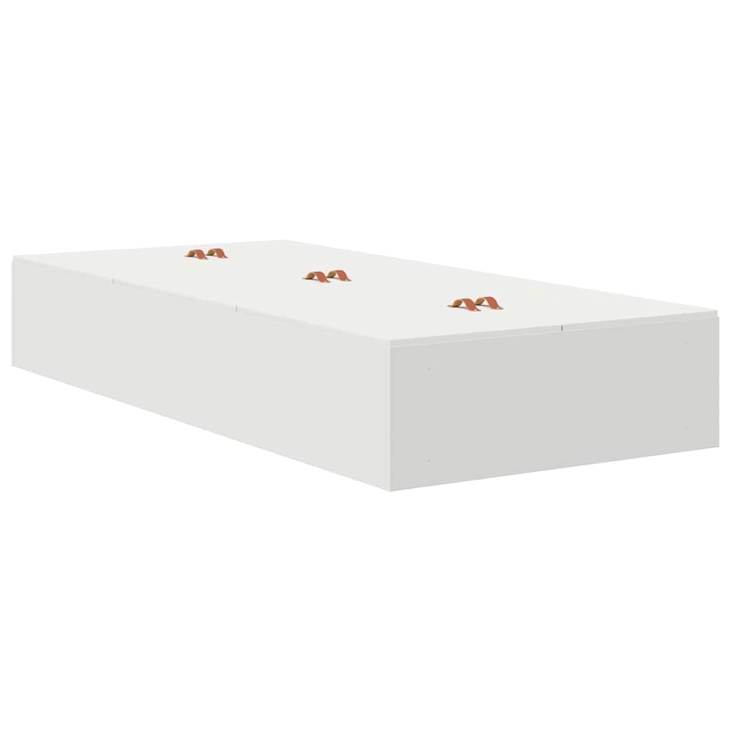 Struttura letto con contenitore Bianco 236.5 x 90 x 31.5 cm - homemem39
