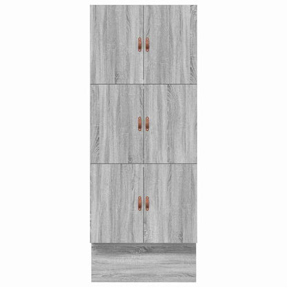 Struttura letto con contenitore con cassetto Grigio sonoma - homemem39