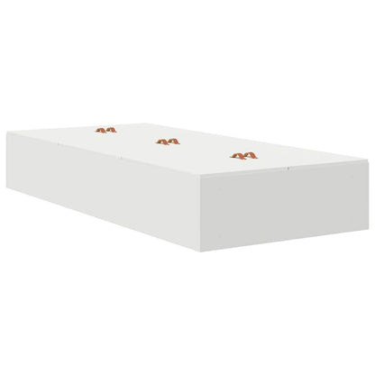 Struttura letto con contenitore con cassetto Bianco 100 cm