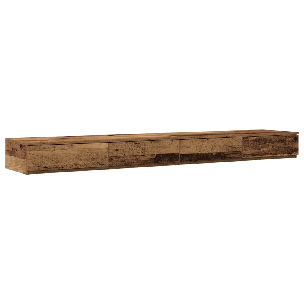 Struttura letto con contenitore con cassetto Legno vecchio - homemem39