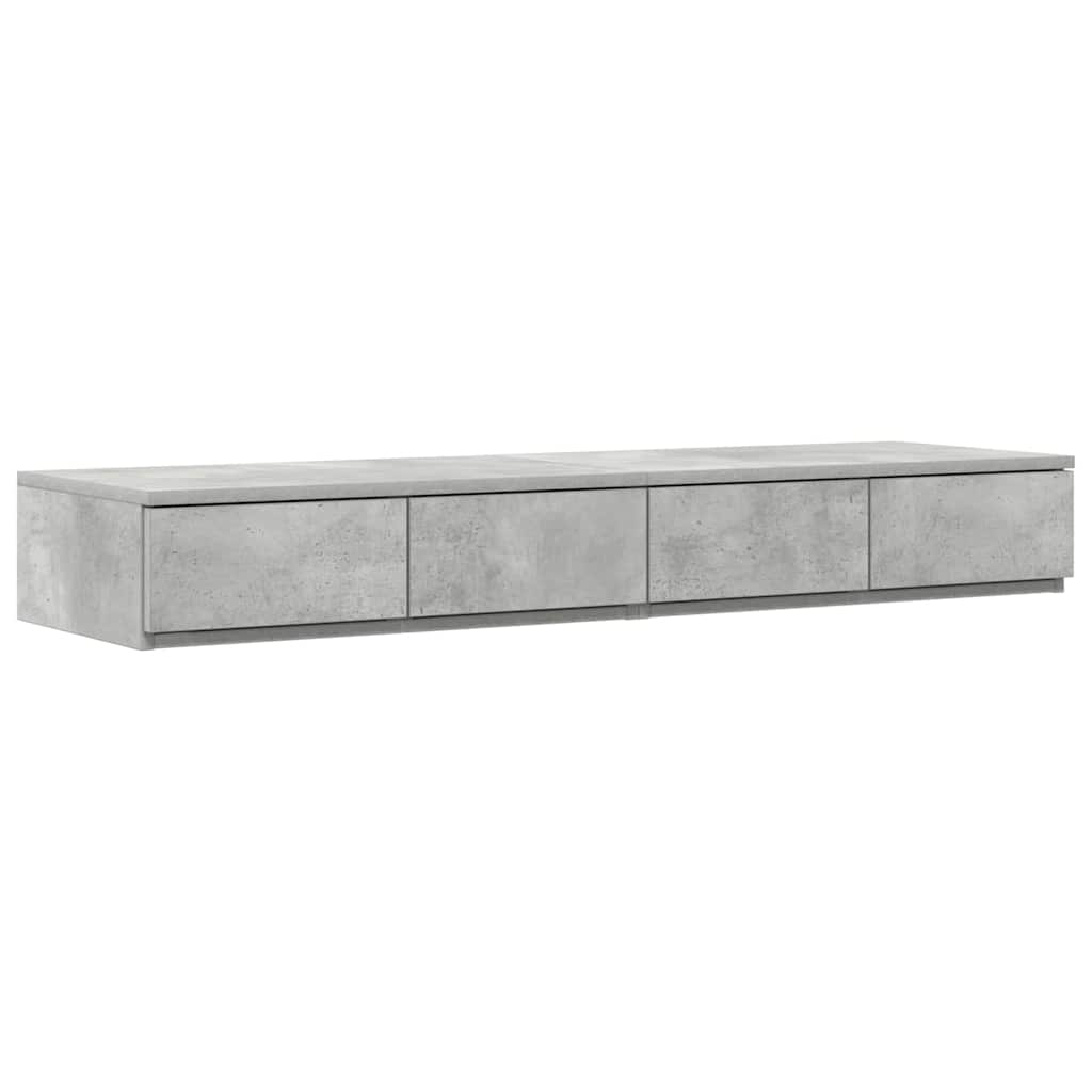 Struttura letto con contenitore con cassetto Grigio cemento - homemem39