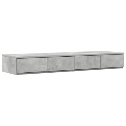 Struttura letto con contenitore con cassetto Grigio cemento - homemem39
