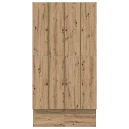 Struttura letto con contenitore con cassetto rovere artigianale - homemem39