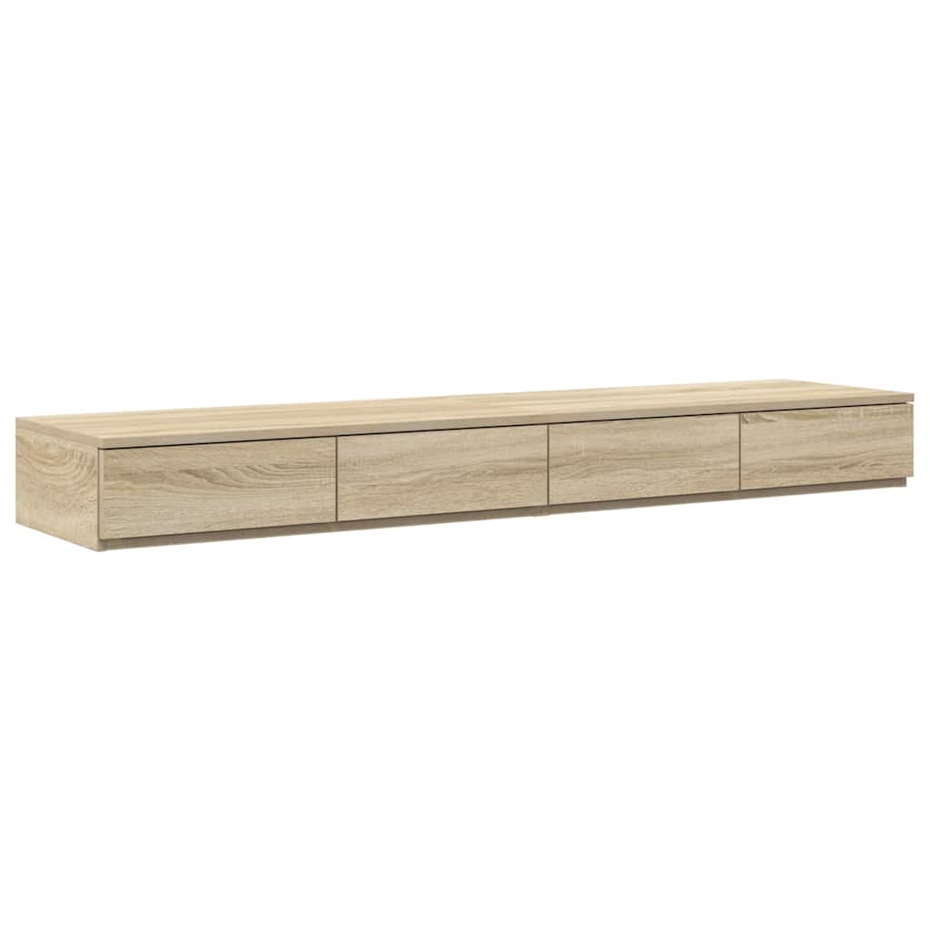 Struttura letto con contenitore Rovere Sonoma 150 cm | homemem39
