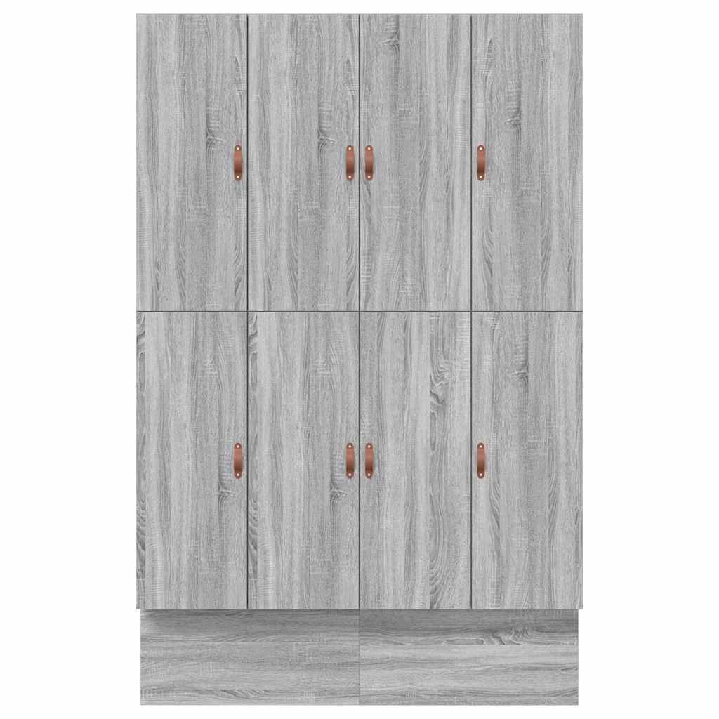 Struttura letto con contenitore con cassetto Grigio sonoma - homemem39