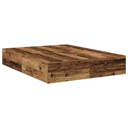 Struttura letto con contenitore Legno vecchio 150 cm | homemem39