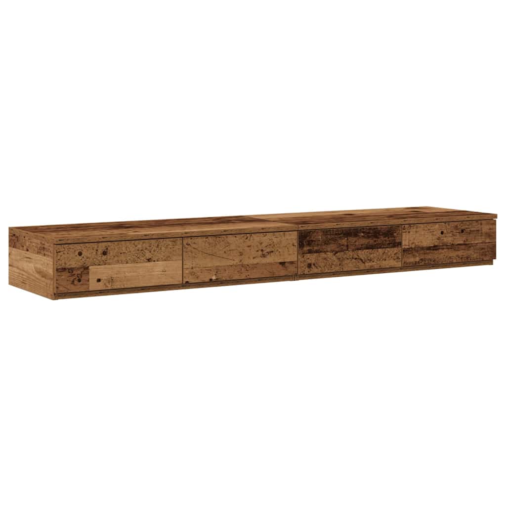 Struttura letto con contenitore Legno vecchio 150 cm | homemem39