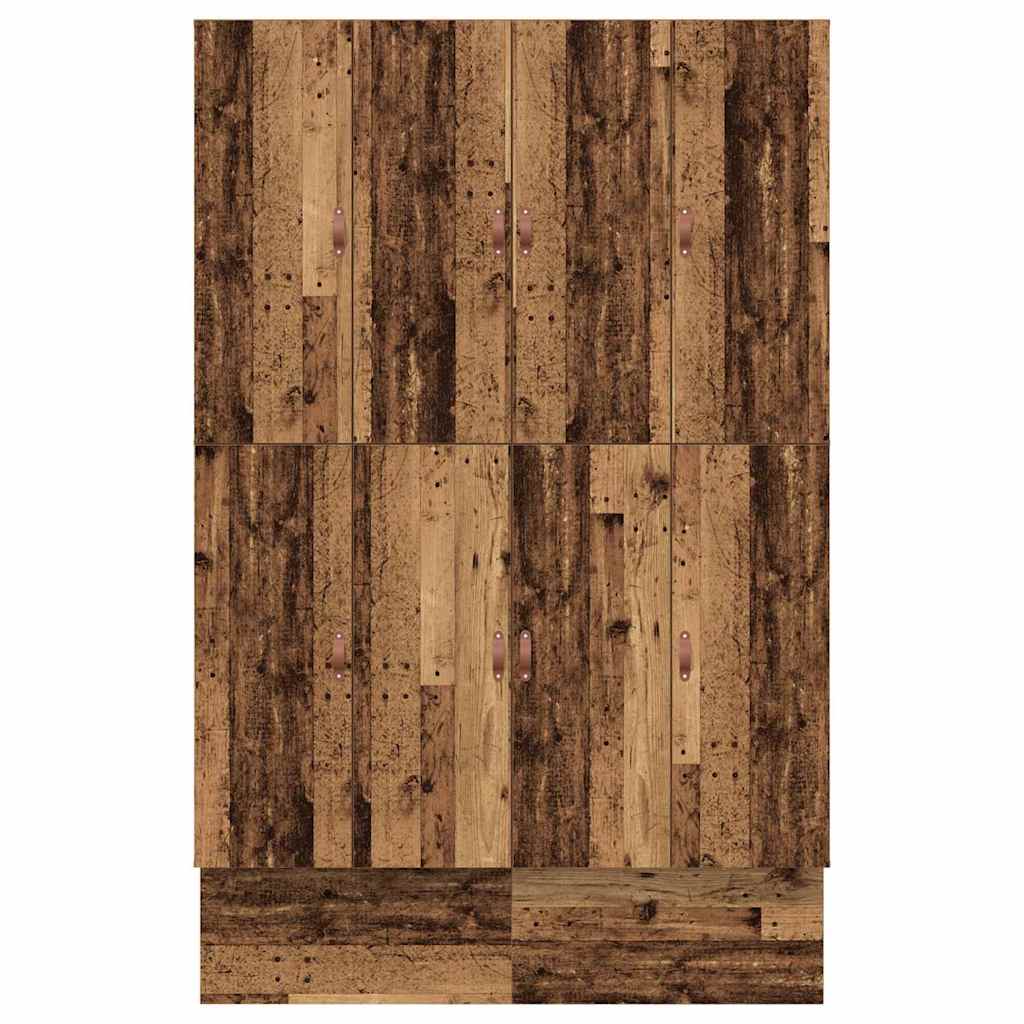 Struttura letto con contenitore con cassetto Legno vecchio - homemem39