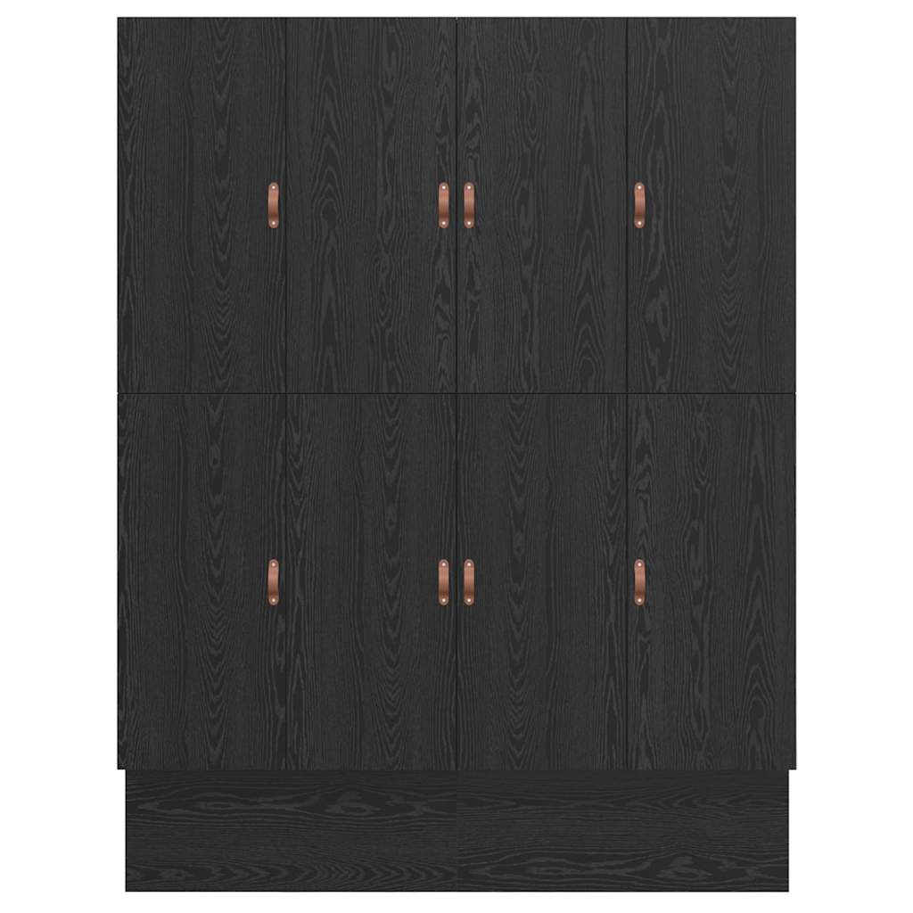 Struttura letto con contenitore con cassetto Rovere nero - homemem39