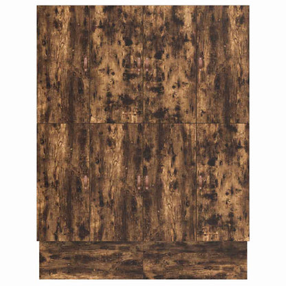 Struttura letto con contenitore con cassetto Rovere fumé - homemem39