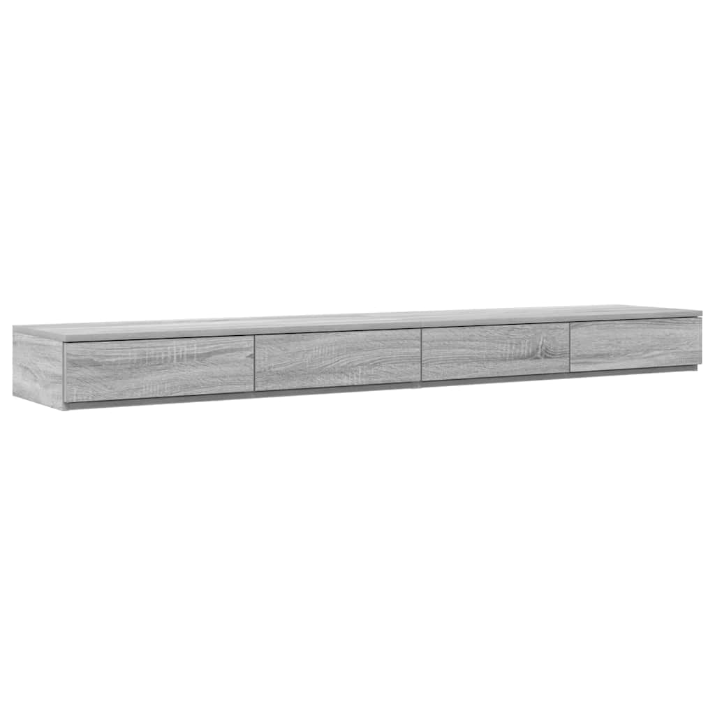 Struttura letto con contenitore con cassetto Grigio sonoma - homemem39