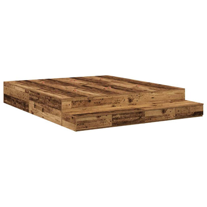 Struttura letto con contenitore con cassetto Legno vecchio - homemem39