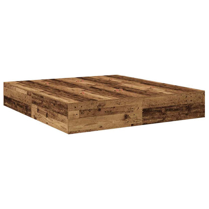 Struttura letto con contenitore con cassetto Legno vecchio - homemem39