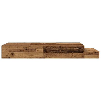 Struttura letto con contenitore Legno vecchio 90 cm | homemem39