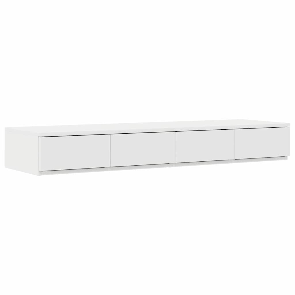 Struttura letto con contenitore Bianco 226.5 x 120 x 31.5 cm - homemem39